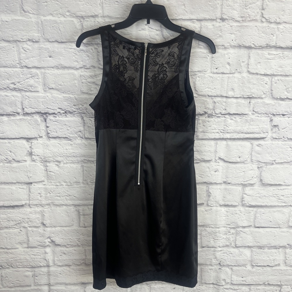 Guess NWT Black Lace Gothic Formal Cocktail Party Clubwear Dress Size 9 - Picture 7 of 8